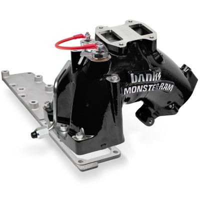 Monster-Ram Intake System for 19-24 Ram 2500/3500 6.7L Cummins Black Powdercoat Banks Power
