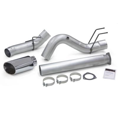 Monster Exhaust System 5-inch Single Exit Chrome Tip 17-25 Ford F250/F350/F450 6.7L Banks Power