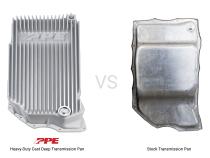 2020-2023 GM 6.6L Duramax w/ 10L1000 Transmission - Heavy-Duty Cast Deep Transmission Pan Brushed
