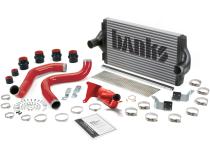 Intercooler Upgrade, Includes Boost Tubes (red powder-coated) for 1999.5 Ford F250/F350 7.3L Power Stroke